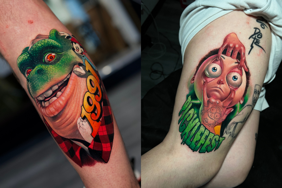 Behind the Scenes: Crafting a Cartoon Tattoo from Scratch