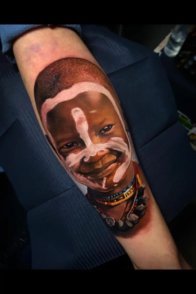 Face Paint Portrait portrait tattoo by Pablo Frias