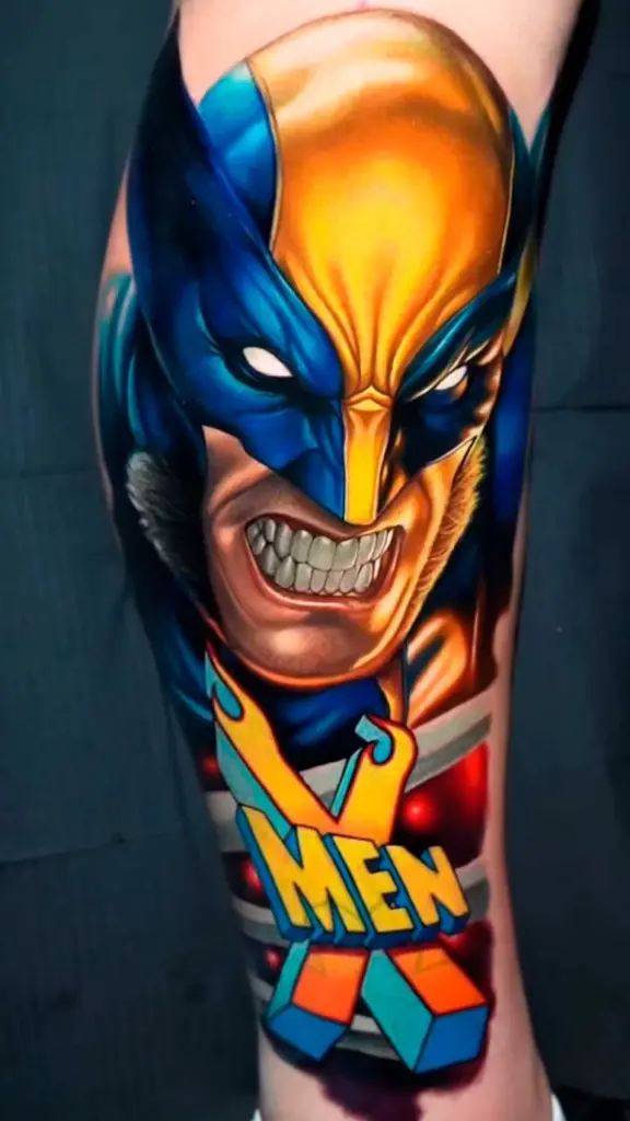 Wolverine color realism tattoo by Pablo Frias